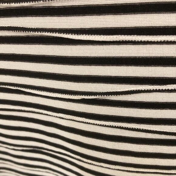 Vince Camuto Dressy Black White Striped Scoop Neck Sheath Dress Plus SIze 1X - Picture 4 of 7